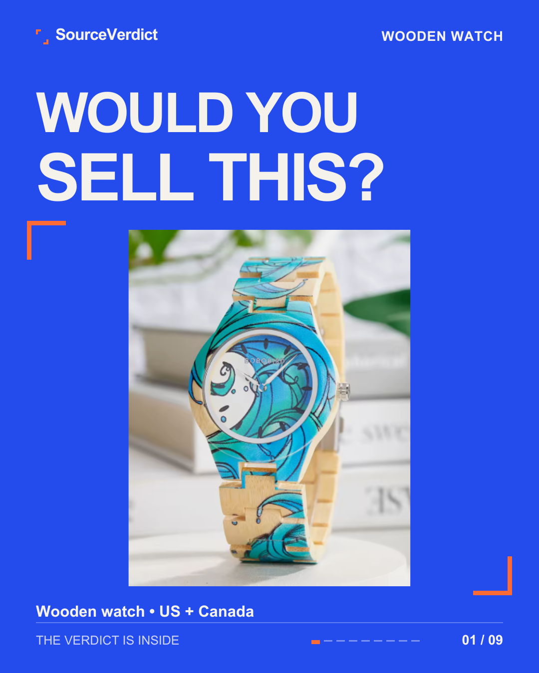 Slide 1 — Would you sell this? The product and the decision.